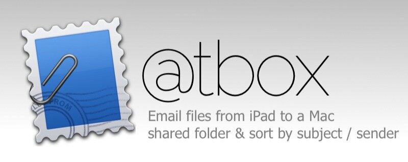 AtBox: Email files to your Mac and sort by sender and project